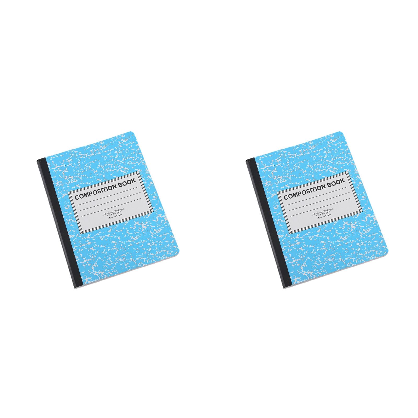 WHEANG Wide Ruled Notebook Composition Notebooks Wide Ruled Composition Book Wide Notebook PaperSewn Binding Cover Assorted Colors