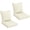 Crème Blanche, variante sur Outsunny Coussins de Chaise d'Extérieur avec Dossier pour Jardin et Terrasse, Vert