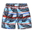 thumbnail image 1 of MIASHUI Boys Swim Trunks Summer Lightweight Beach Shorts Swiming Shorts,Dark Blue,8-9 Years, 1 of 7