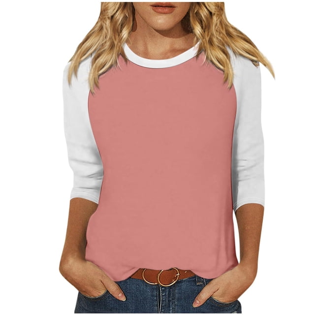 Birdeem Blouse pour Femmes Mode pour Femmes T-Shirt Imprimé Manches 3/4 Blouse Col Rond Hauts Décontractés