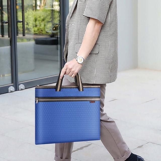 TopLLC Office & Stationery Business Briefcase Men's Cloth Portable File Bag A4 Waterproof Office Data Bag Office data