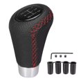 thumbnail image 1 of Car Gear Shift Knob 5 Speed Auto Manual Gear Lever Shifter Knob PU Leather, 1 of 12