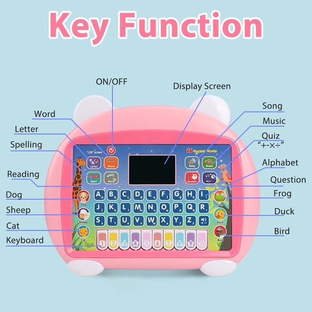 VTech - Lumi Tablette des Découvertes Rose, Tablette Tactile Bébé avec Écran Lumineux et 25 Touches Interactives, Jeu d'Éveil Musical - Jeux & Jouets VTech - Lumi Tablette des Découvertes Rose, Tablette Tactile Bébé avec Écran Lumineux et 25 Touches Interactives, Jeu d'Éveil Musical - Jeux & Jouets