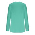 thumbnail image 5 of Timegard Womens Tops Crewneck Long Sleeve Drop Shoulder Basic Tee Fall Casual Loose Tops with Pocket, 5 of 5
