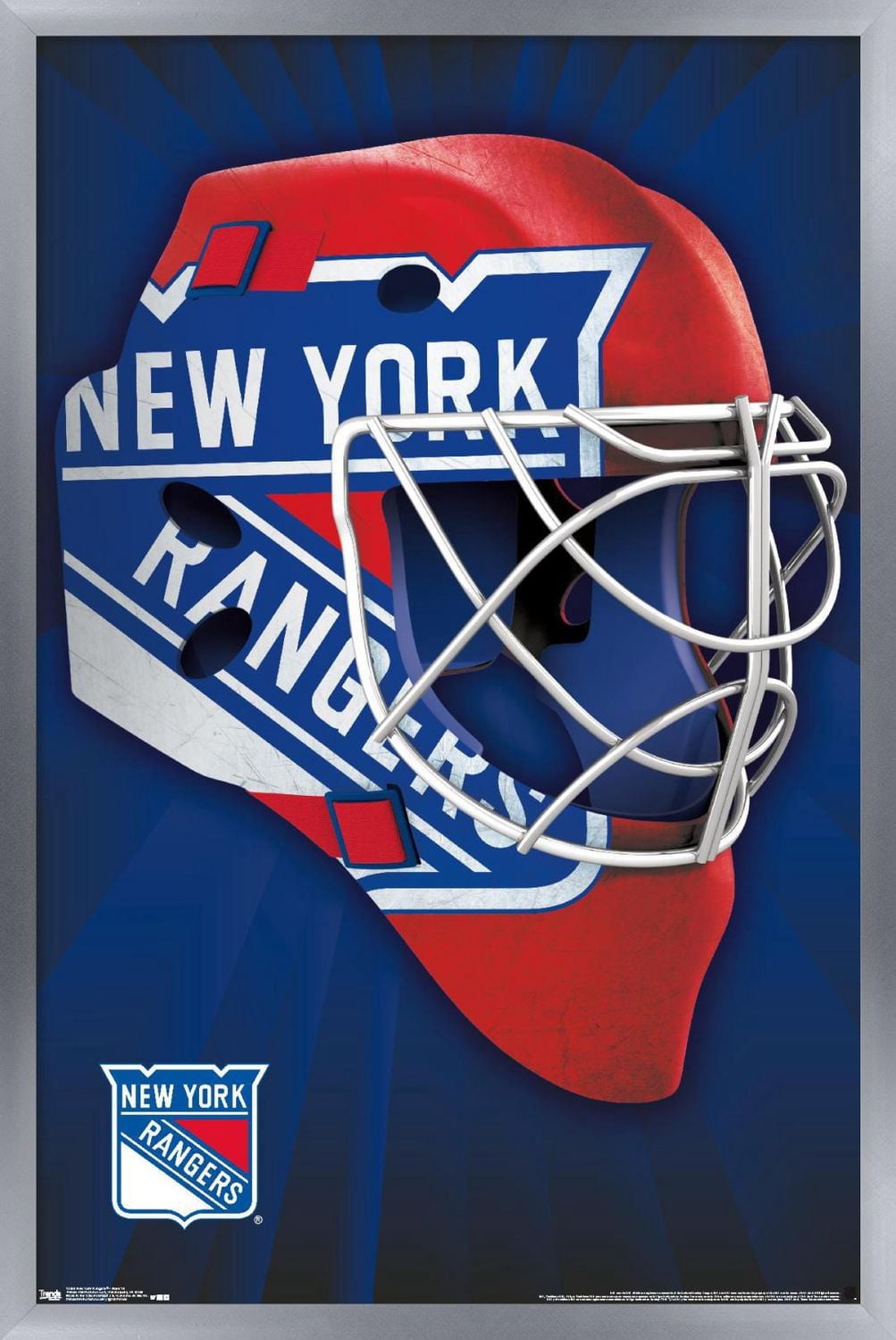 NHL New York Rangers - Mask 16 Wall Poster, 22.375" x 34"