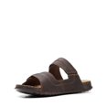 thumbnail image 4 of Clarks Crestview Easy Flat Sandal, Dark Brown Leather, 10.5 Medium, 4 of 7