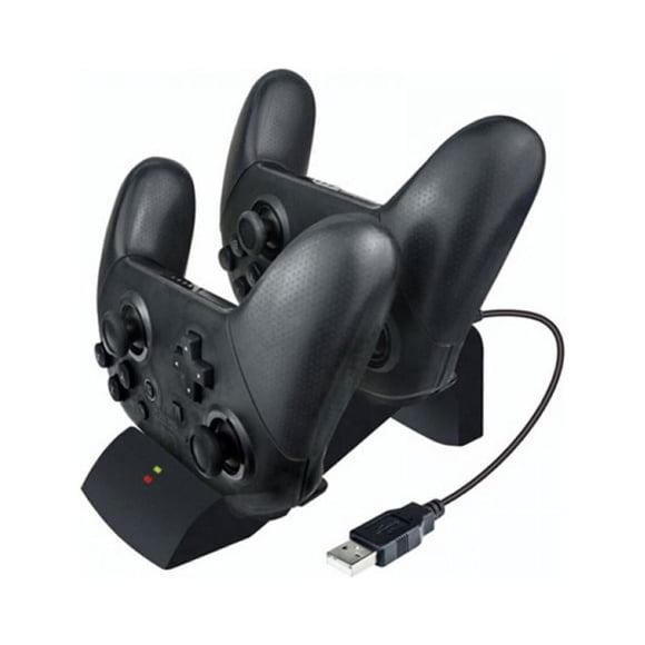 OUSITAID Fast Charger Pro Controller Charger Desktop Holder Charging Dock Dual Controller Charging Station with Indicator Lights