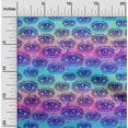 thumbnail image 2 of oneOone Cotton Poplin Turquoise Blue Fabric Conversational Eye Craft Projects Decor Fabric Printed By The Yard 56 Inch Wide, 2 of 4