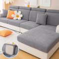 thumbnail image 5 of EcoNesxp Housse de sofa Universelle Résistante à l'Usure type Housse de sofa Housse Élastique de Coussin de sofa Housse de Remplacement Fauteuil Inclinable Housse de sofa pour Siège Simple L Antidérapant Gris Foncé, 5 of 5