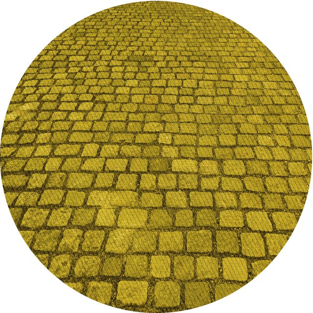Ahgly Company Tapis d'Intérieur Ronds Transitionnels Lavables à la Machine, Bronze Foncé Brun, 5 Pieds Rond