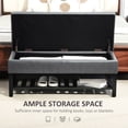thumbnail image 4 of HOMCOM 2 In 1 Lift-top Storage Ottoman Bench Grey, 4 of 10