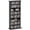 Black, variant on HOMCOM Media Storage Cabinet 8-Tier DVD Shelf w/ Adjustable Shelves White