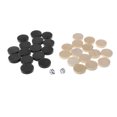 thumbnail image 1 of Lutabuo 30pcs Wooden Chess Pieces Draughts Checkers Backgammon Pieces for Kid Board Game, 1 of 9