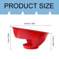 thumbnail image 3 of Migroa Cereal Bowl with Partition, Divided Bowl for Milk and Cereal, Anti Soggy Snack and Dip Bowls, Microwave and Dishwasher Safe Tableware Red, 3 of 9