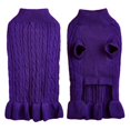 thumbnail image 1 of Hearth & Gear Turtleneck Warm Elegant Rope Pet Sweater Stretch Knit Ruffled Sweater Dress Pet Clothes for Small Dogs Boy Pet Clothes for Medium Dogs Summer Pet Clothes for Medium Dogs Girl Pet Clothes, 1 of 6