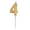 thumbnail image 1 of Less Than 5 Candles & Holders Gold Number Birthday Numeral Candles Number Cake Decor for Adults/Kids Party, 1 of 2