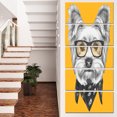 thumbnail image 1 of Chien Terrier Drôle avec Lunettes - Impression sur Toile Animal, 1 of 3