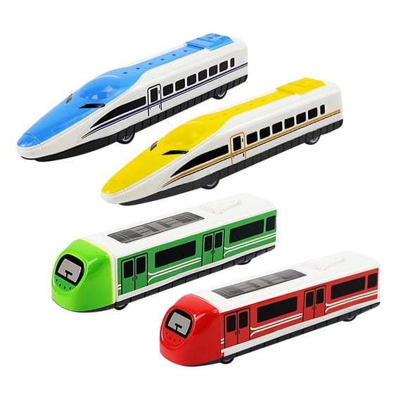 Bamboohart Train à Grande Vitesse à Rétrofriction Jouet Train de Ville à Grande Vitesse Locomotives Modernes pour Enfants Garçons Tout-Petits Voiture Jouet pour Enfants Voiture Modèle de Train à Grande Vitesse Jouet pour Enfants