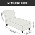 thumbnail image 3 of 2024 Velvet Armless Chaise Lounge Slipcover Stretch Sofa Slip Cover Furniture Protector, 3 of 8