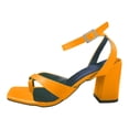 thumbnail image 1 of Womens Casual Vacation Outer Wear Flip Flop High Heel Square Toe Sandals, 1 of 9