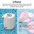 thumbnail image 3 of Multifunctional Portable Cordless Electric Inflator Outdoor Inflatable and Vacuum Pump Camping Light Mattress Inflator Vacuum Pump Tent Lamp, 3 of 8