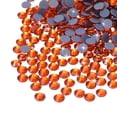 thumbnail image 1 of Uxcell Hotfix Rhinestones Flatback Crystal Glass Gems for Craft Clothes DIY Decoration Orange 4.8mm, 1 of 5