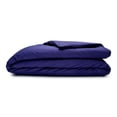 thumbnail image 1 of Sleepgram Supima 400 Thread Count Cotton Zippered Duvet Cover, Twin, Violet, 1 of 6