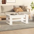 thumbnail image 1 of vidaXL Coffee Table High Gloss White 102x55x45 cm Engineered Wood, 1 of 4