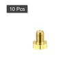 thumbnail image 3 of Unique Bargains Brass Hex Bolts, M6x8mm 10 Pack Fully Thread Grade 4.8 Machine Screws, 3 of 4