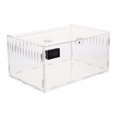 thumbnail image 1 of EIMELI Reptile Feeding Box Plastic Containers Animal Snake Cage Hermit Crab Shells Gecko Tank, 1 of 6