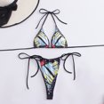 thumbnail image 4 of Birdeem Womens Bikini Printed High-Waisted Swimsuit Bikini Two-Piece Split Swimsuit Set, 4 of 8
