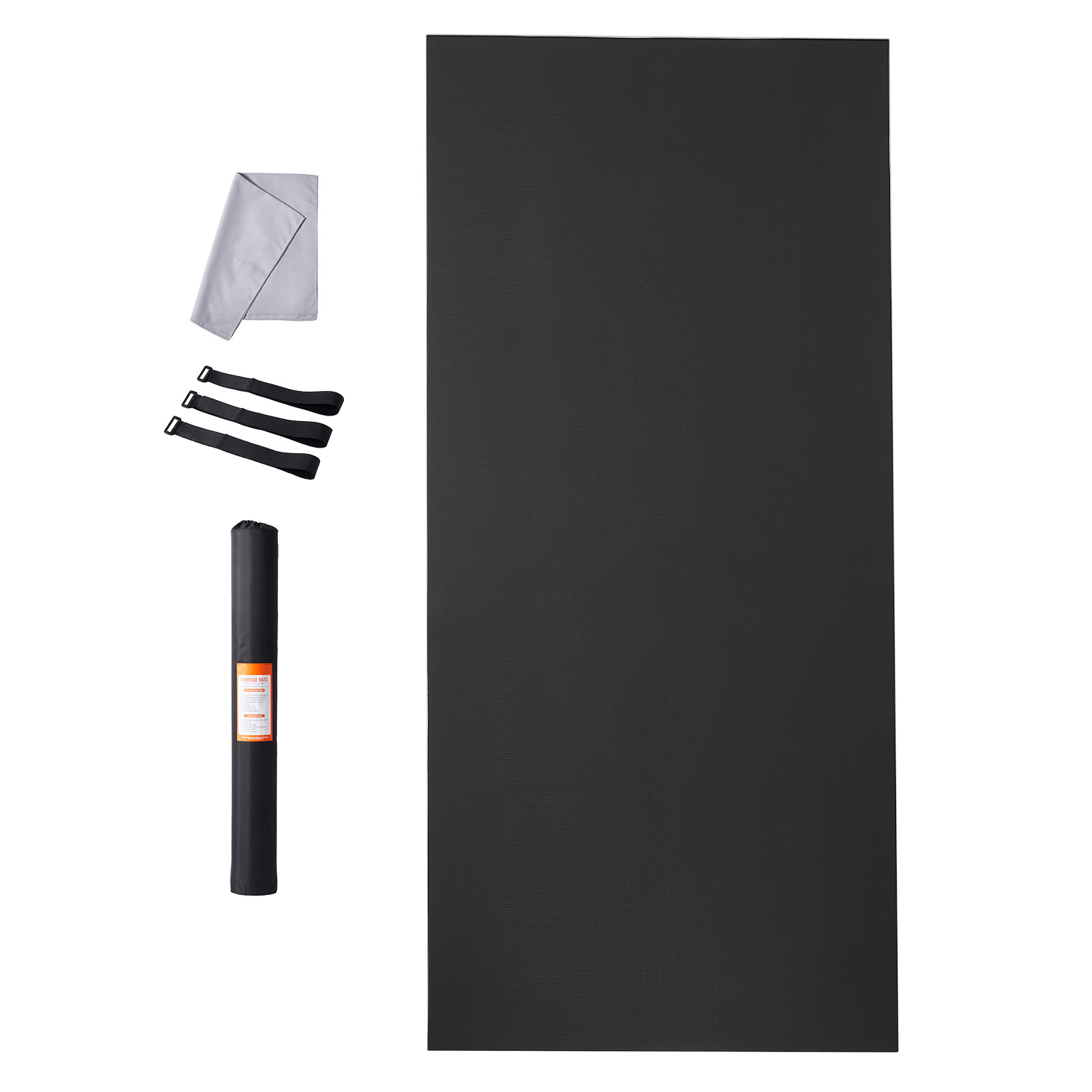 KFFKFF Fitness Mat, Durable Non-Slip Yoga Mat, Multi-Purpose Exercise Mat for Both Men and Women, Includes Portable Bag & Strap, Ideal for Home Yoga, Pilates & Floor Exercises (12x6ft)