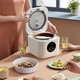thumbnail image 4 of BEAR 2L Portable Rice Cooker, Travel Rice Cooker Small for 2-3 People, Personal Rice Cooker, Food Steamer, Multi-cooker for Brown Rice, White Rice, Soup, Porridge, Yogurt-White, 4 of 5