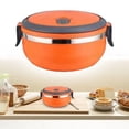 thumbnail image 3 of Lunch Container Containers Staff Lunch Box Reusable Hot Flask Stainless Round Lunch Box Thermo Vacuum Insulated Travels Storage Grade Food Storage Container Kitchen Storage Box,Airtight Container,Pla, 3 of 3