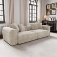 thumbnail image 4 of The Magic Home Canapé d'Angle Convertible Modulable 2 Places en Velours Côtelé Beige,, 4 of 10