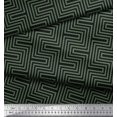 thumbnail image 2 of Soimoi Poly Georgette Fabric Square & Spiral Geometric Decor Fabric Printed Yard 42 Inch Wide, 2 of 3