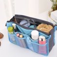 thumbnail image 2 of Fleece Handheld Double Zipper Cosmetic Bag Multi-purpose Washing Storage Bag Medium Bag Finishing Storage Bag, 2 of 7