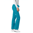 thumbnail image 3 of Adar Pantalon d'Uniforme Droit pour Femmes Universal, à Cordon, Popeline Durable, Noir, 3 of 7