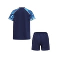 thumbnail image 2 of Zaldita Boys Short Sleeve Printed Rash Guard Two Pieces Swimsuit Set Summer Beach Bathing Suit Navy Blue 5XL, 2 of 7