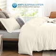 thumbnail image 3 of 900 TC 100% Egyptian Cotton Duvet Cover Zipper Closur Ultra Soft Durable and Fade Resistant Solid Pattern, 3 of 7