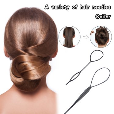 mtvxesu Pince à Cheveux Torsion de Queue de Cheveux Aide au Style de Cheveux Styler de Chignon Outil Torsion de Cheveux pour Tresser Queue de Cheval Tressage Français Vente