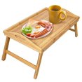 thumbnail image 1 of Greenco Foldable Bamboo Breakfast Table Serving Tray, Labtop Desk, Bed Table, 1 of 3