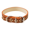 thumbnail image 1 of Reflective Instagram Wind Leather Check Pet Collar for Cats and Small Dogs with Glowing Light Ring, 1 of 4