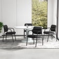 thumbnail image 3 of Costway Chaise de Salle d'Attente Sans Roues Ensemble de 4 avec Accoudoirs Intégrés pour Réception, 3 of 7