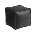 thumbnail image 2 of Housse de Pouf en Faux Cuir Non Rembourrée Repose-Pieds de Rangement pour Usage Intérieur Extérieur, 2 of 7