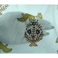 thumbnail image 4 of oneOone Viscose Chiffon Fabric Leaves|Bird & Floral Block Printed Fabric 1 Yard 42 Inch Wide, 4 of 4