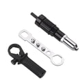 thumbnail image 1 of Nut Riveting Tool with Riveting Drill Adapter, Multifunctional Portable Accessory for DIY Woodworking Factory Use, Includes Handle and Wrench, 1 of 9
