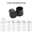 thumbnail image 2 of High Heel Protector & Heel Repair Caps - 4 Pairs (XS, S, M, L, Black), 2 of 5