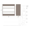 thumbnail image 4 of Elite 32" Wide Upper Wall Cabinet with Open Back, White, 4 of 9