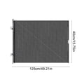 thumbnail image 3 of Barrière/clôture pour Animaux en PVC Extensible avec Conception Anti-Saut et Boutons-Pression Solides, Cloison Transparente Rétractable pour Chats et Chiens, Installation Sans Perçage, 3 of 6